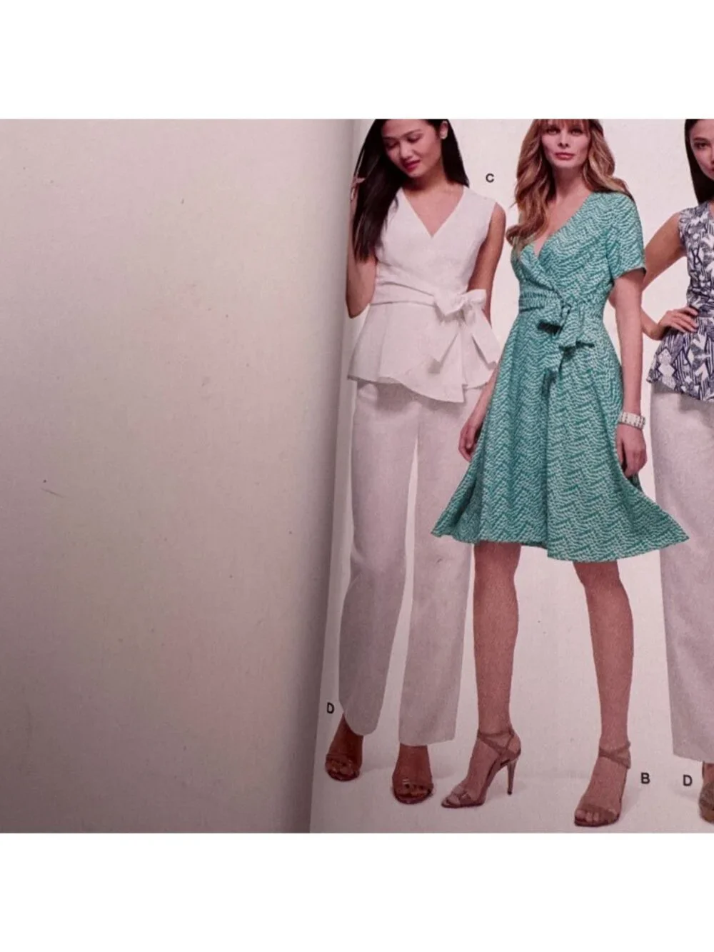 Simplicity Sewing Pattern 8137 Wrap Dress Top Pants Modern Feminine 10-18 Uncut